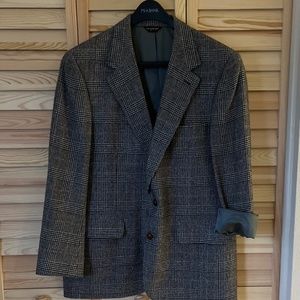 100% Camel Hair vintage wool plaid jacket blazer